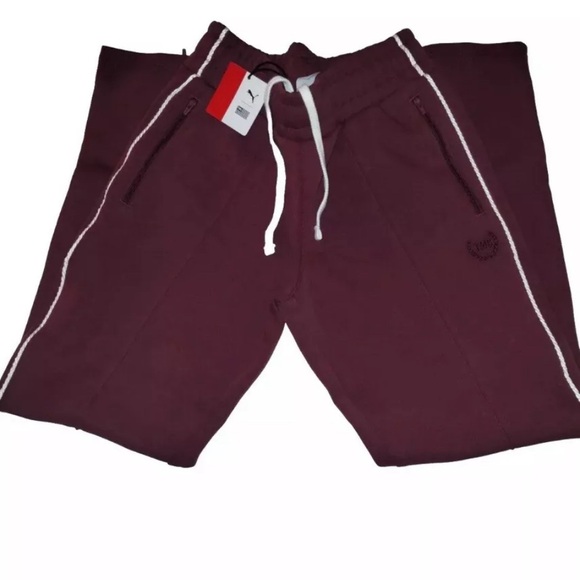 Puma X TMC Status Symbol Sweat Pants Nipsey Hussle NWT Men’s Burgundy/White - Picture 13 of 15